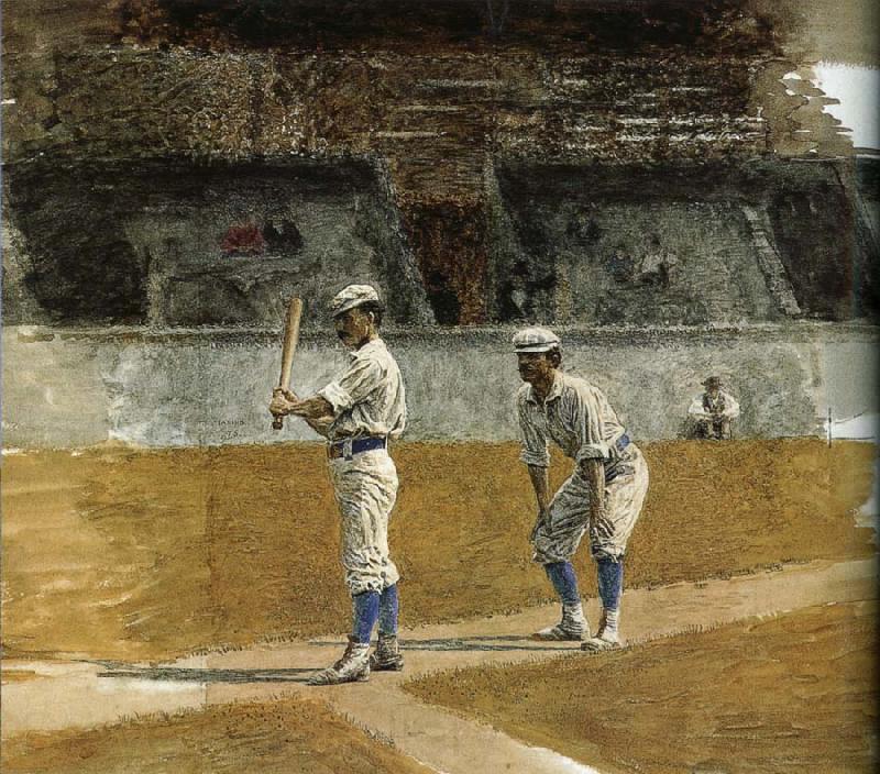 Thomas Eakins The Study of Baseball Norge oil painting art